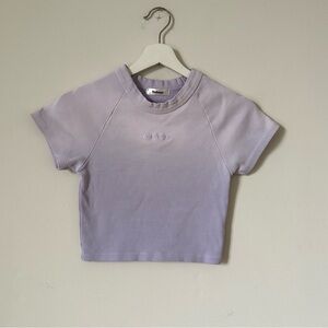Madhappy Ribbed Baby Tee In Serenity Size S